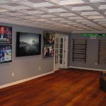 Man Cave...Football Wall...5 Displays with Sound System