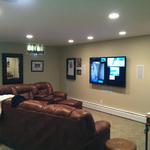 70" Sharp LED Installed with Episode In-Wall Speakers and In-Wall Subwoofer